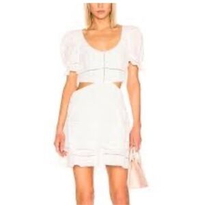 Jonathan simkhai white cut out dress